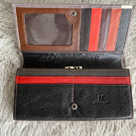 MARKTOMI Leather Patchwork Wallet - Picture 3 of 12
